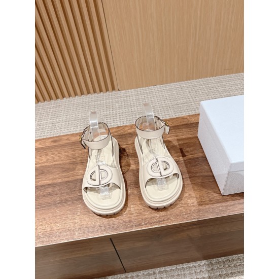 Pig nose. Sandals.