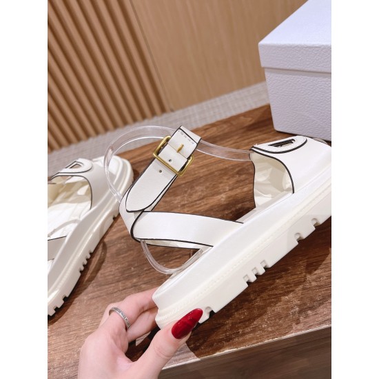 Pig nose. Sandals.