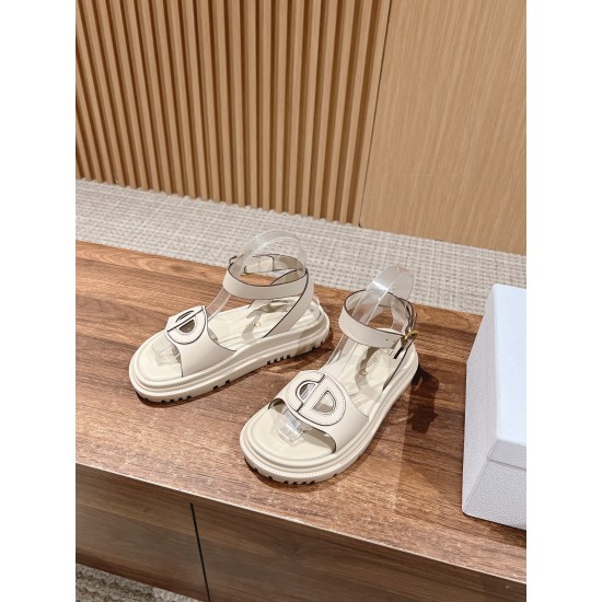 Pig nose. Sandals.