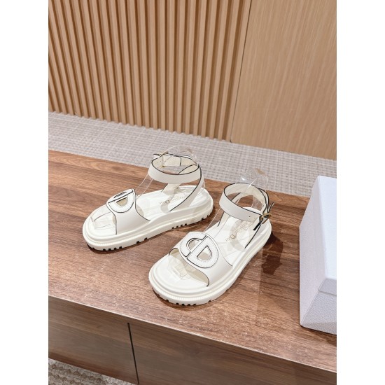 Pig nose. Sandals.