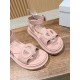 Pig nose. Sandals.