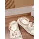 Pig nose. Sandals.