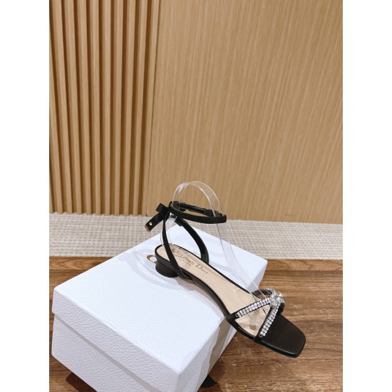 Rhinestone Bow Sandals