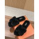 Plush slippers