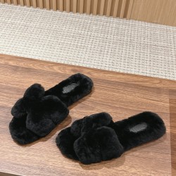 Plush slippers