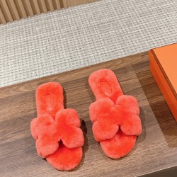 Plush slippers