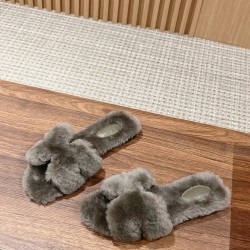 Plush slippers