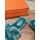 Plush slippers