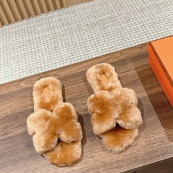 Plush slippers