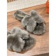 Plush slippers