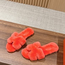 Plush slippers