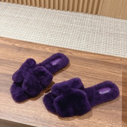 Plush slippers