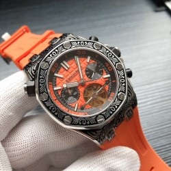 品牌：爱彼-Audemars Piguet系列：皇家橡树系列 A42 款式：AP 男士多功能机械腕表机芯型号：全自动多功能机械机芯表径：42毫米表壳 材质：316精钢鑫表壳表镜材质：蓝宝石玻璃 三杰精致推荐男士机械腕表 SJ为你精心打造超真实实物图拍摄