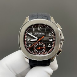 今日推荐百达翡丽  AQUANAUT系列5968A 银壳黑色 42mm 多功能一体机芯 顶级品质 出货实拍✈️