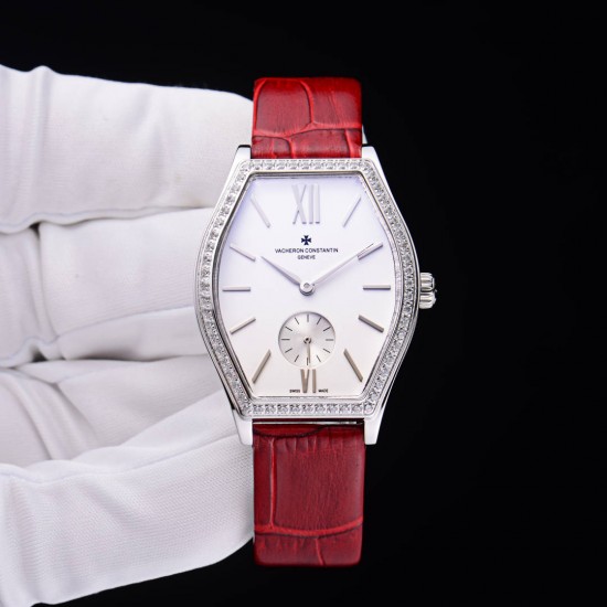 实拍 江诗丹顿-Vacheron Constantin 作为世界上历史悠久的钟表制造商从未停止生产,秉承悉力以赴,精益求精的品牌座右铭,其中有一款-Malte系列25530/000R-9742,经典酒桶型婉表,防磨水晶镜面,内部经反光处理,配置瑞士原装石英机芯,尺寸28.40*38.67毫米,厚度7.28毫米。表壳电镀18K白金/玫瑰金,表带有布绢带,牛皮带两种选择,针扣配带.市面最高版本,你值得拥有。 实拍 江诗丹顿-Vacheron Constantin 作为世界上历史悠久的钟表制造商从未停止生产,秉承悉力以赴,精益求精的品牌座右铭,其中有一款-Malte系列25530/000R-9742,经典酒桶型婉表,防磨水晶镜面,内部经反光处理,配置瑞士原装石英机芯,尺寸28.40*38.67毫米,厚度7.28毫米。表壳电镀18K白金/玫瑰金,表带有布绢带,牛皮带两种选择,针扣配带.市面最高版本,你值得拥有。
