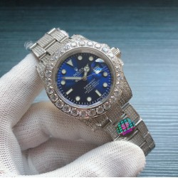 劳力士 ROLEX  R40 116610 Submariner白金满钻系列劳力士满钻系列 116610 Submariner 耗时10个月改装满钻石男士款 搭载2813全自动自动机械 精钢镶钻表壳 实心厚重钢带精选进口光彩闪耀钻 超强夜光 尺寸40x13mm 重量155g 精心制作 三杰精致推荐男士机械腕表 SJ为你精心制作超真实实物图拍摄