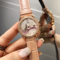 欧米加OMEGA女士腕表 进口石英机芯 316L精钢表壳 直径34mm厚8mm