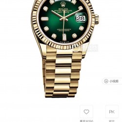 劳力士 ROLEX 金绿 日志～