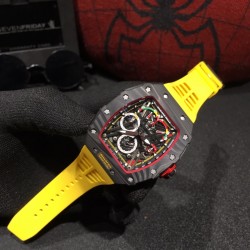 理查德米勒 Richard Mille⌚️碳纤维壳43*50毫米 一如既往防水胶带配原装折叠扣极具个性与夸张的表壳表盘设计只为遇见个性独特的你 一如既往的酷