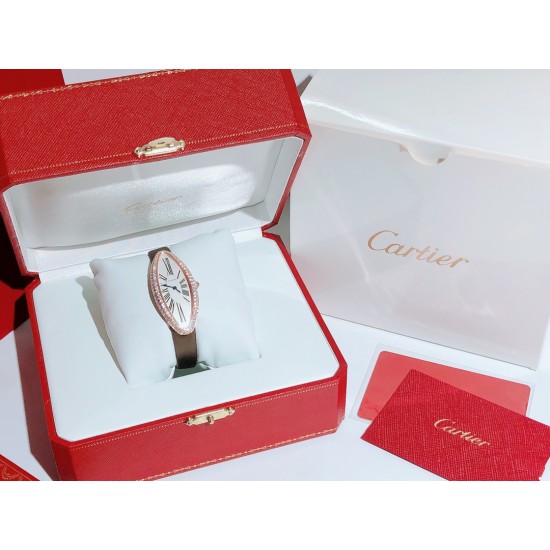 卡地亚-Cartier ❥橄榄形女士腕表❥瑞士石英机芯❥镀膜玻璃镜面❥表壳尺寸22x48mm 厚度约7mm❥有皮带和娟带可选!❥独特的橄榄形表壳镶嵌皓石, 含蓄优雅,代表了卡地亚风格之精髓:简约设计与时尚风范完美融合。 卡地亚-Cartier ❥橄榄形女士腕表❥瑞士石英机芯❥镀膜玻璃镜面❥表壳尺寸22x48mm 厚度约7mm❥有皮带和娟带可选!❥独特的橄榄形表壳镶嵌皓石, 含蓄优雅,代表了卡地亚风格之精髓:简约设计与时尚风范完美融合。