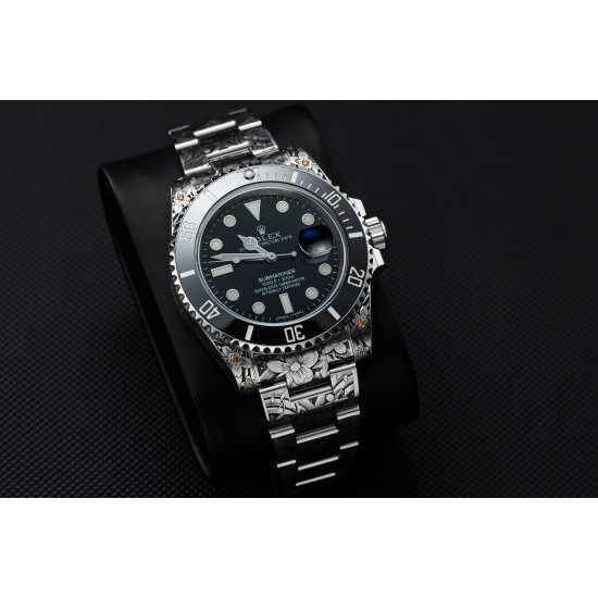 ROLEX劳力士水鬼搭配 纯手工雕花效果,仿佛枯燥的时间机器赋予了桀骜不羁的灵魂,真正的西装暴徒。一跃而起腾起的水花,将鲤鱼衬托得动感十足,寓意锦鲤化龙转运,势必风生水起。整表搭载最新版3135机芯,所有配件原厂互换。以最小的代价玩最酷的表,欢迎品鉴!!! ROLEX劳力士水鬼搭配 纯手工雕花效果,仿佛枯燥的时间机器赋予了桀骜不羁的灵魂,真正的西装暴徒。一跃而起腾起的水花,将鲤鱼衬托得动感十足,寓意锦鲤化龙转运,势必风生水起。整表搭载最新版3135机芯,所有配件原厂互换。以最小的代价玩最酷的表,欢迎品鉴!!!