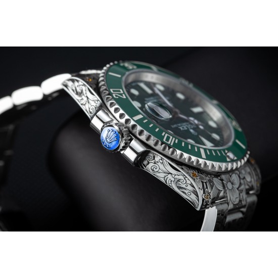 ROLEX劳力士水鬼搭配 纯手工雕花效果,仿佛枯燥的时间机器赋予了桀骜不羁的灵魂,真正的西装暴徒。一跃而起腾起的水花,将鲤鱼衬托得动感十足,寓意锦鲤化龙转运,势必风生水起。整表搭载最新版3135机芯,所有配件原厂互换。以最小的代价玩最酷的表,欢迎品鉴!!! ROLEX劳力士水鬼搭配 纯手工雕花效果,仿佛枯燥的时间机器赋予了桀骜不羁的灵魂,真正的西装暴徒。一跃而起腾起的水花,将鲤鱼衬托得动感十足,寓意锦鲤化龙转运,势必风生水起。整表搭载最新版3135机芯,所有配件原厂互换。以最小的代价玩最酷的表,欢迎品鉴!!!