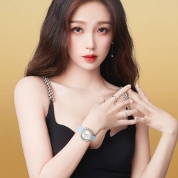【明星同款】虞书欣 小兰花同款 Piaget伯爵官方POSSESSION时来运转系列精钢钻石腕表