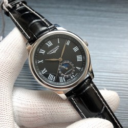 2019浪琴官网新品v2版本浪琴 LONGINES L33 名匠系列月相 市场上唯一一家官方1:1复刻版本，不惜成本[强]升级瑞机壳套字面，原装月相，区别市场普通版本 配置全自动机械机芯，316L精钢，蓝宝石镜面，尺寸39.5mm专柜同步，SJ出品让表又再次刷新高性价比的购表体验