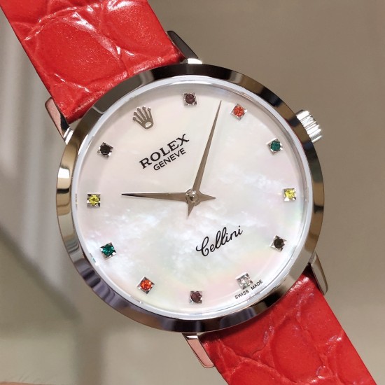 实拍 劳力士2020新品女性腕表 高级腕表ROLEX,一见倾心。劳力士切利尼女款奢华版惊艳上市,表面镶嵌12颗施洛华世奇彩钻,蕴意生命多姿多彩。表盘32尺寸,适配所有女神的手腕。手表搭载进口9015机芯,厚度仅为8毫米,足够薄,让您佩戴更舒适! 实拍 劳力士2020新品女性腕表 高级腕表ROLEX,一见倾心。劳力士切利尼女款奢华版惊艳上市,表面镶嵌12颗施洛华世奇彩钻,蕴意生命多姿多彩。表盘32尺寸,适配所有女神的手腕。手表搭载进口9015机芯,厚度仅为8毫米,足够薄,让您佩戴更舒适!