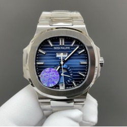 今日推荐GR百达翡丽 鹦鹉螺5762 银壳蓝色 41mm 9015机械机芯 顶级品质 出货实拍✈️