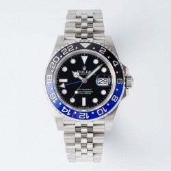 ROLEX 劳力士 GMT格林尼治型 尺寸40mm！精钢表壳表链，蓝宝石镜面，超级夜光，双向陶瓷旋转表圈，原装折叠扣！