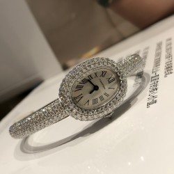 原最高版本 手工坊厂 新款 (不是小做坊质量，谁拿谁知道)全镶莫桑钻 女神手镯手表卡地亚浴缸系列HPI01607全镶莫桑钻石尺寸15mm16mm17mm三个尺寸 接受预定 认准手工坊原厂质量
