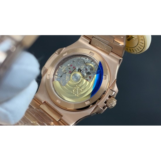 今日推荐百达翡丽 鹦鹉螺5711 玫瑰金咖 40mm Cal.324机 顶级品质 出货实拍✈️