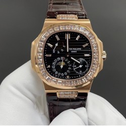 百达翡丽 总裁5724钻圈 钢王之王 40mm Cal.240机  出货实拍✈️