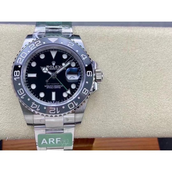ROLEX 劳力士 GMT格林尼治型 尺寸40mm！精钢表壳表链，蓝宝石镜面，超级夜光，双向陶瓷旋转表圈，原装折叠扣！