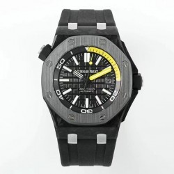 AP 爱彼 皇家橡树离岸型系列（AUDEMARS PIGUET ROYAL OAK OFFSHORE）15706AU.OO.A002CA.01腕表，搭载订制Cal.3120自动机械机芯 双面蓝宝石 碳纤维壳套 黑色陶瓷把头 42mm