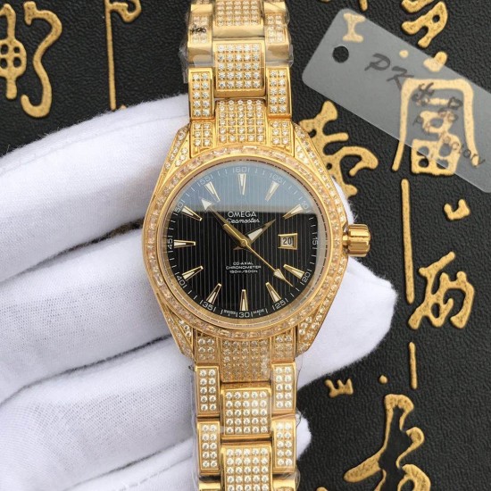 新款首发土豪金欧米茄海马系列情侣机械表满天星镶钻电镀18K金 纯手工镶嵌而成,采用施华洛世奇水晶钻石,金光闪闪发亮,高端大气,男尺寸40mm、厚度10mm,女30mm、厚度10mm,男款:瑞士2824机芯,女款:2671瑞士机芯,性能稳定 零返俢 蓝宝石玻璃镜面 316L精钢做工精致完美,质量保证! 新款首发土豪金欧米茄海马系列情侣机械表满天星镶钻电镀18K金 纯手工镶嵌而成,采用施华洛世奇水晶钻石,金光闪闪发亮,高端大气,男尺寸40mm、厚度10mm,女30mm、厚度10mm,男款:瑞士2824机芯,女款:2671瑞士机芯,性能稳定 零返俢 蓝宝石玻璃镜面 316L精钢做工精致完美,质量保证!