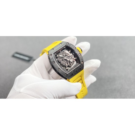 RICHARD MILLE 理查德米勒 RM35-02 客户定制的柠檬黄胶带!齿轮配件堆砌而成的镂空立体表盘 蓝宝石镜面 碳纤维表壳 进口精工自动机械机芯 橡胶表带 蝴蝶扣 Ku厂,出货实拍 RICHARD MILLE 理查德米勒 RM35-02 客户定制的柠檬黄胶带!齿轮配件堆砌而成的镂空立体表盘 蓝宝石镜面 碳纤维表壳 进口精工自动机械机芯 橡胶表带 蝴蝶扣 Ku厂,出货实拍