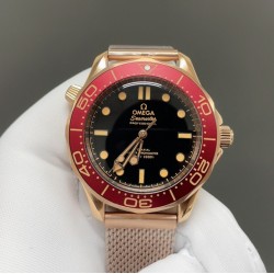 新品007 ！OMEGA 欧米茄 海马300 青铜金与勃根地红 尺寸42mm 搭配8806机芯，顶级品质 出货实拍✈️