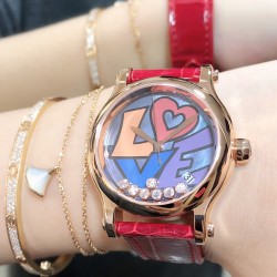 实拍《YF 》新品上市 萧邦 HAPPY DIAMONDS 五彩缤纷系列 278559-3020