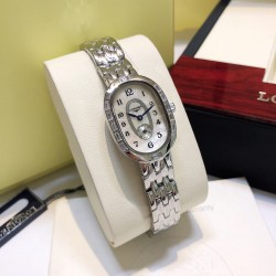 LONGINES 浪琴 Symphonette圆舞曲升级版系列腕表，表壳镶方钻高端大气之作 原装进口两针半石英机芯，精致视角美感，尺寸23*32cm！