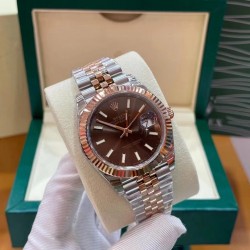 ROLEX 劳力士 咖啡色面 日志～