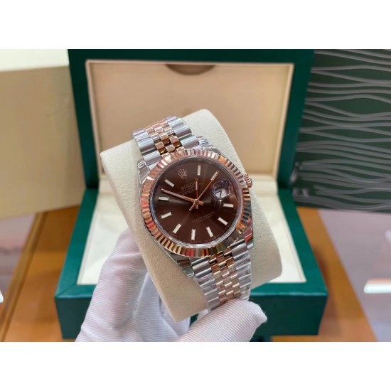 ROLEX 劳力士 咖啡色面 日志～