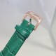 实拍 新品绿色 萧邦Happy Sport腕表精钢为材质,风格优雅而妩媚,搭载一枚由萧邦制表厂自制的全新瑞士石英机芯,以欢庆Happy Sport系列问世25周年纪念。腕表的双色表壳呈现如丝般的美妙色彩渐变,粉色珍珠母贝表盘质地精雅、纹理分明,与小牛皮表带相得益彰,堪称凝聚萧邦精髓的结晶之作,蓝宝石玻璃,尺寸36mm。 实拍 新品绿色 萧邦Happy Sport腕表精钢为材质,风格优雅而妩媚,搭载一枚由萧邦制表厂自制的全新瑞士石英机芯,以欢庆Happy Sport系列问世25周年纪念。腕表的双色表壳呈现如丝般的美妙色彩渐变,粉色珍珠母贝表盘质地精雅、纹理分明,与小牛皮表带相得益彰,堪称凝聚萧邦精髓的结晶之作,蓝宝石玻璃,尺寸36mm。