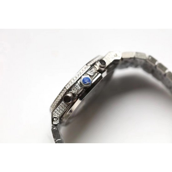 (K8新品)爱彼Audemars Piguet 皇家橡树系列 26320ST 26320BA 26320OR 钻石手表 搭载316L不锈精钢表壳 实心厚重钢带精选进口奥地利水钻 光彩闪耀 采用进口VK石英跑秒机芯 精准计时 耗时11个月 多功能钻石精装手表 尺寸42mm 重量170g (K8新品)爱彼Audemars Piguet 皇家橡树系列 26320ST 26320BA 26320OR 钻石手表 搭载316L不锈精钢表壳 实心厚重钢带精选进口奥地利水钻 光彩闪耀 采用进口VK石英跑秒机芯 精准计时 耗时11个月 多功能钻石精装手表 尺寸42mm 重量170g