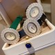 伯爵-PIAGET 全新高级珠宝系列,18K白金.玫瑰金,镶饰两圈马眼型切割美钻一圈22颗(约3.84克拉)-共44颗高级珠宝制作的一大挑战;钻石散发的耀眼光芒,皮带采用轻柔的缎面材质,与钻石造型形成优雅对比。原装尺寸31 X37 mm 伯爵-PIAGET 全新高级珠宝系列,18K白金.玫瑰金,镶饰两圈马眼型切割美钻一圈22颗(约3.84克拉)-共44颗高级珠宝制作的一大挑战;钻石散发的耀眼光芒,皮带采用轻柔的缎面材质,与钻石造型形成优雅对比。原装尺寸31 X37 mm