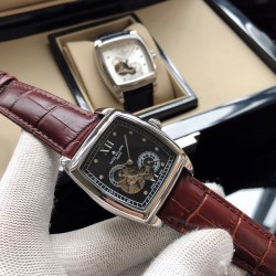 百达翡丽-PATEK PHILIPPE L39 古典系列方型设计 9位置24小时缕空显示⚠️5位置秒针设计全自动机械机芯 【0返修0售后】50米超强防水功能   ，进口防刮蓝宝石玻璃 316精钢表壳 顶级进口316精钢表带 商务休闲 绅士型男睿智所选。尺寸：直径41.98mm 厚度9mm，三杰完美彰显其百达翡丽腕表的皇家血统 三杰精致推荐男士进口机芯腕表 SJ为你精心拍摄超真实实物图