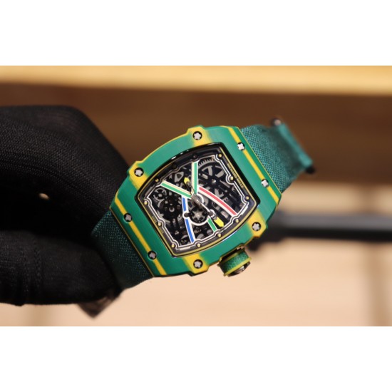 理查德米勒 Richard Mille RM67-02跳高之王冠军款 1:1精准开模 采用100%的(NTPT碳纤维/陶瓷材料)制造 形成表壳上的特殊纹理 搭载原装西铁城全自动机械机芯 摆幅28800 无论壳身大小零散小件也是精心设计 技术成熟并独具动感的线条设计优点 搭配特色尼龙表带 尺寸48X42mm!!! 理查德米勒 Richard Mille RM67-02跳高之王冠军款 1:1精准开模 采用100%的(NTPT碳纤维/陶瓷材料)制造 形成表壳上的特殊纹理 搭载原装西铁城全自动机械机芯 摆幅28800 无论壳身大小零散小件也是精心设计 技术成熟并独具动感的线条设计优点 搭配特色尼龙表带 尺寸48X42mm!!!
