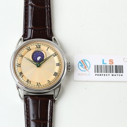 LS精品   2019新款卡地亚独家首发精品男士腕表全自动机械进口2824上下眼改月相（零故障）316L精钢表壳意大利进口牛皮表带配易用针扣 蓝宝石防刮玻璃直径:42mm 厚度12mm 12字位真日月星辰。30米防水‼️