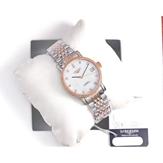 浪琴-Longines博雅系列女表,简约时尚 商务休闲最佳搭档。天然贝母面,国产天津机械/进口西铁城机械,精钢壳套,蓝宝石镜面。直径33mm 厚度11mm 浪琴-Longines博雅系列女表,简约时尚 商务休闲最佳搭档。天然贝母面,国产天津机械/进口西铁城机械,精钢壳套,蓝宝石镜面。直径33mm 厚度11mm